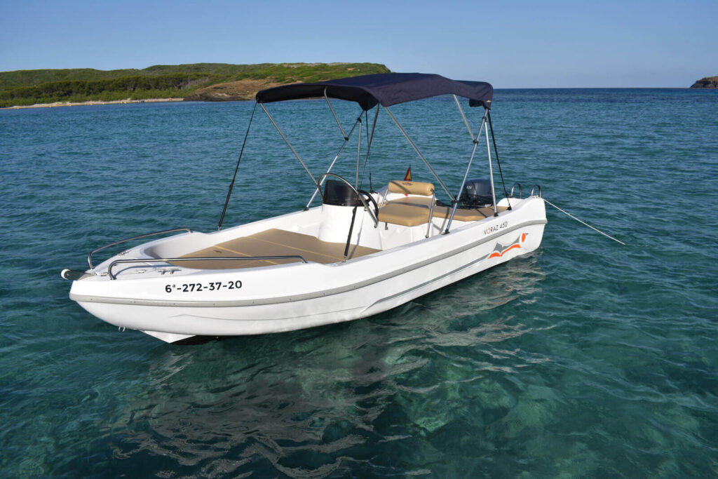 1-Voraz-450-boat-rental-without-license-menorca