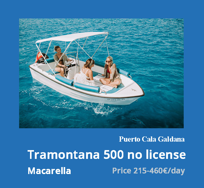 1-tramontana-500-boat-rental-without-license-galdana-menorca
