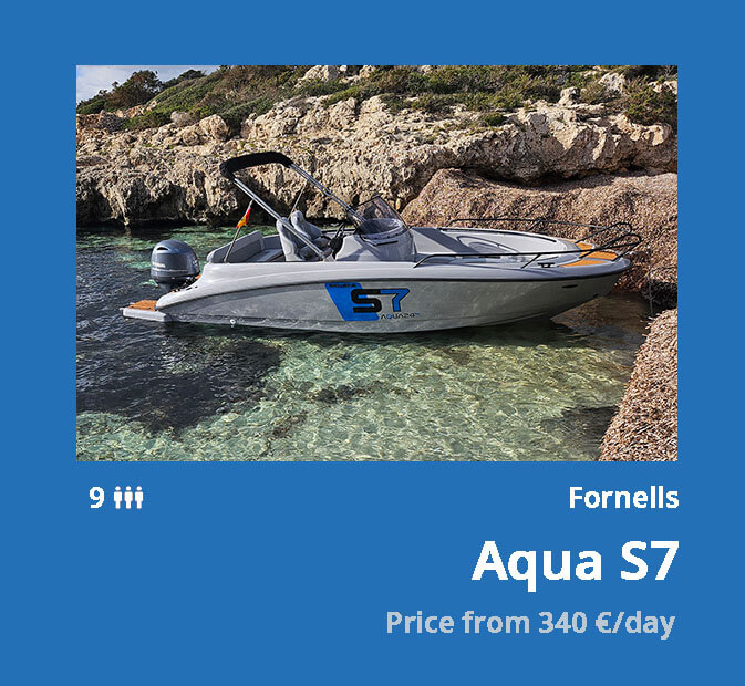 Motor Boats FR 2 30 0-aqua-s7-location-bateau-fornells