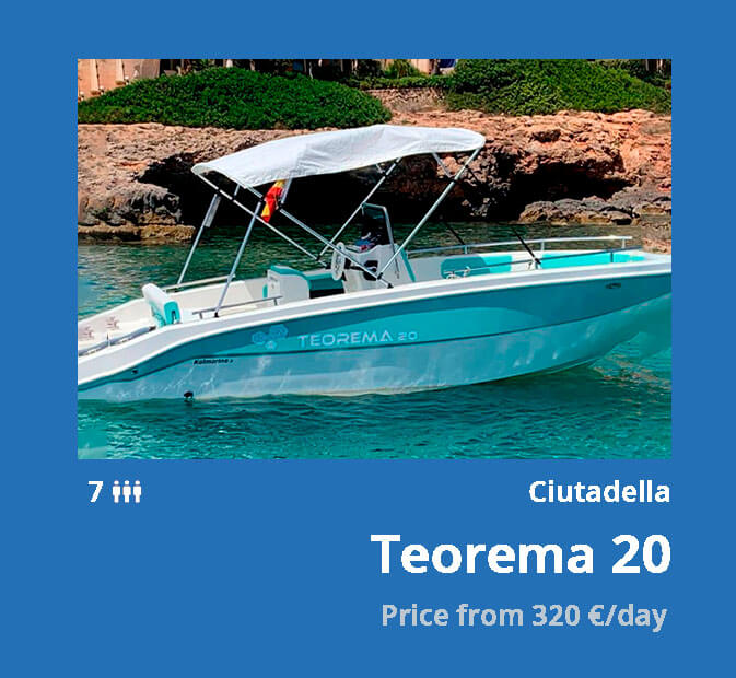 Motor Boats IT 2 10 0-motoscafo-teorema-20-noleggio-barche-minorca